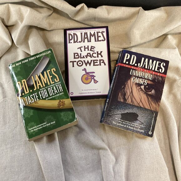 Lot of 3 P.D. James Adam Dalgliesh Paperback Mystery Books - Picture 1 of 10